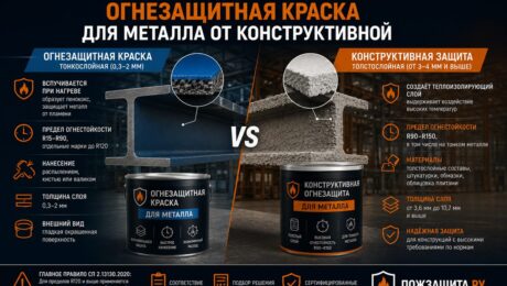 Огнезащитная краска или конструктивная огнезащита, в чём разница Огнезащитная краска или конструктивная огнезащита, в чём разница